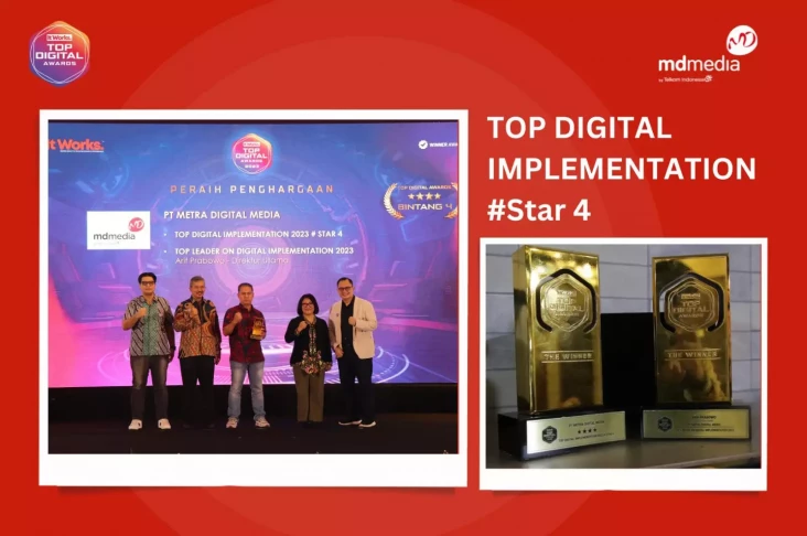MDMedia Raih 2 Penghargaan Top Digital Awards 2023