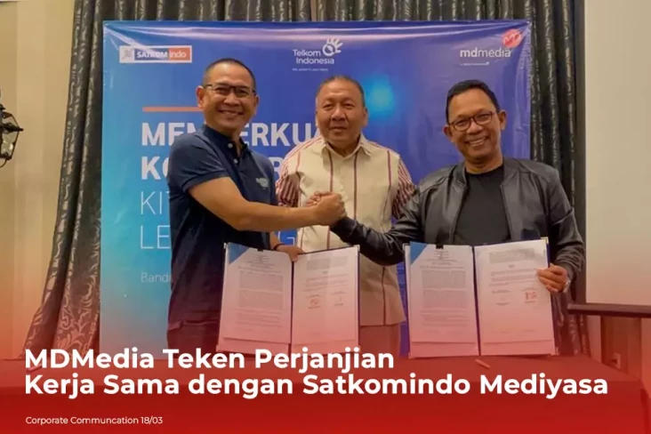 MDMedia Teken Perjanjian Kerja Sama dengan Satkomindo Mediyasa